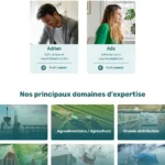 Capture d'écran de la page À propos du site Sareca
