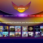 Capture d'écran de la page d'accueil du site AziluM Gaming