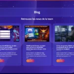Capture d'écran de la page d'accueil du site AziluM Gaming