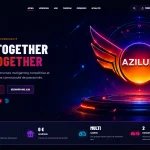 AziluM Gaming — Accueil sur ordinateur
