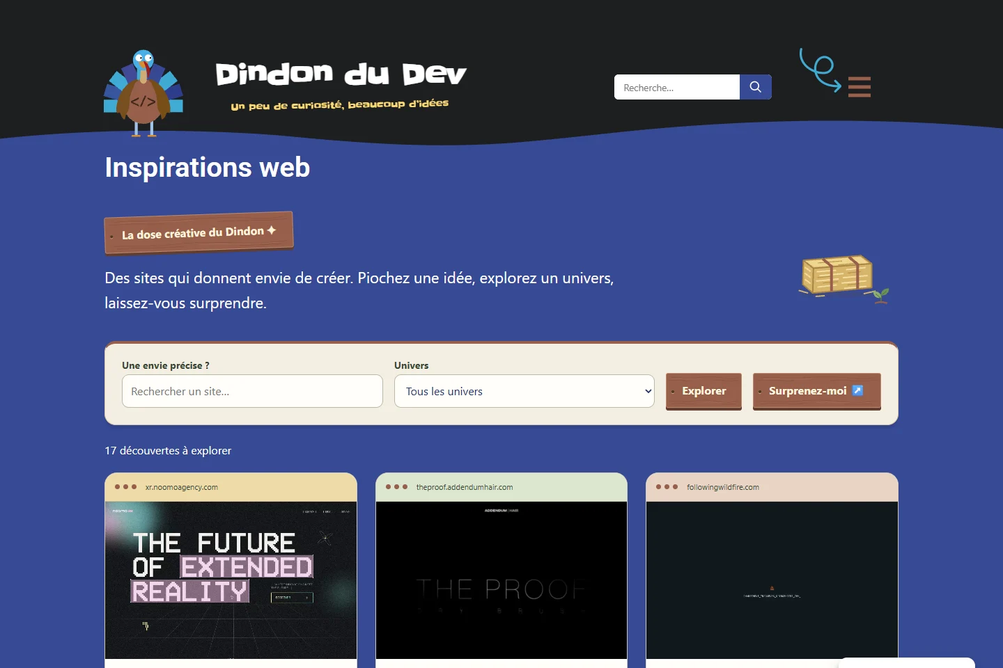Dindon du Dev — Sélection des inspirations